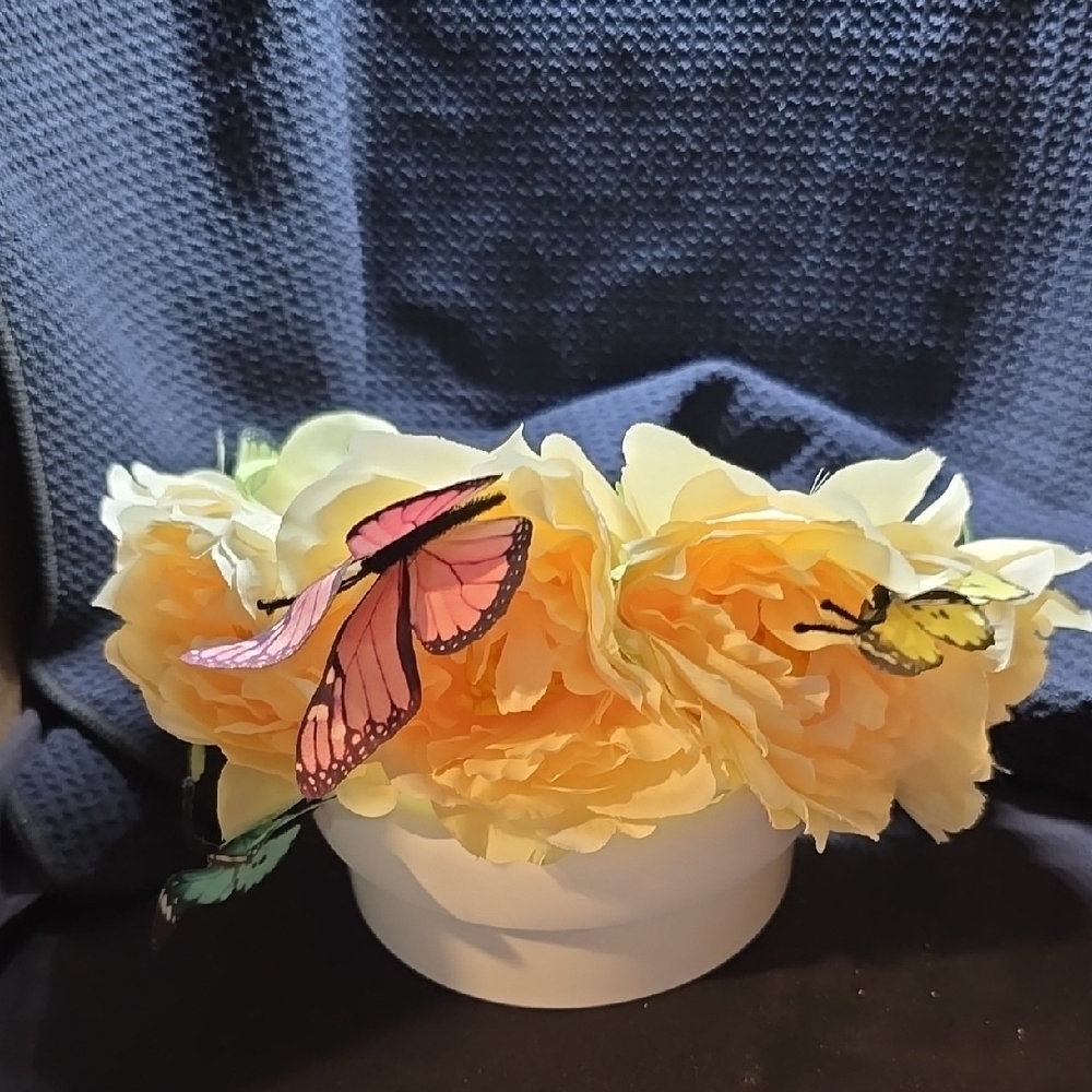 Floral Accent with Butterflies NWT